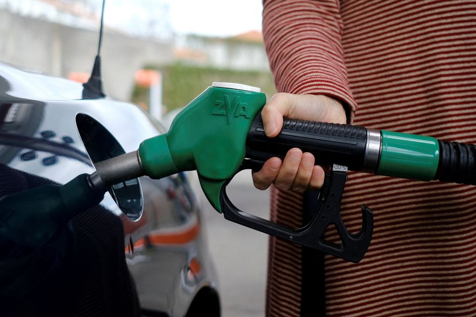 Prices at the pump are down 40pc to 50pc from the peak at the beginning of Russia’s invasion of Ukraine. Photograph: Reuters